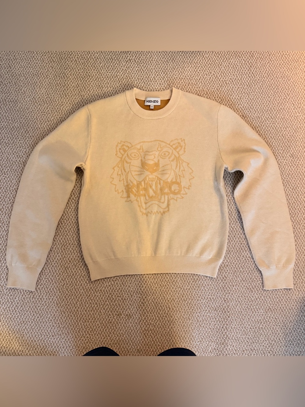 Kenzo Wool Cream Crewneck Sweater
